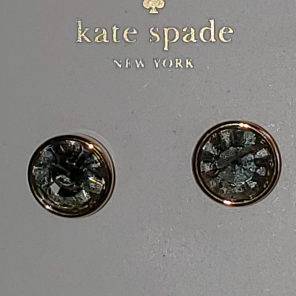 Kate Spade Gumdrop gold tone and blue studs. NWT. - Picture 5 of 5